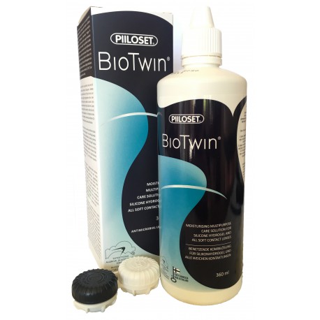 Piiloset BioTwin läätsevedelik 360 ml + konteiner